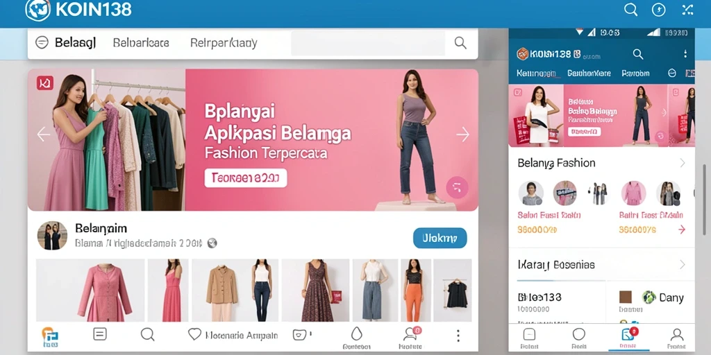 Tampilan antarmuka pengguna KOIN138 yang modern dan stylish.