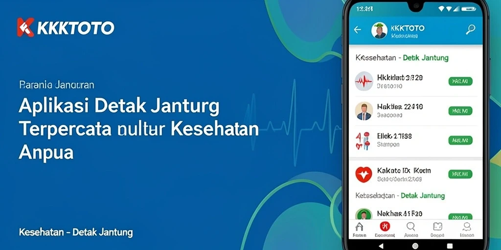 Antarmuka KPKTOTO menampilkan data detak jantung dengan jelas.