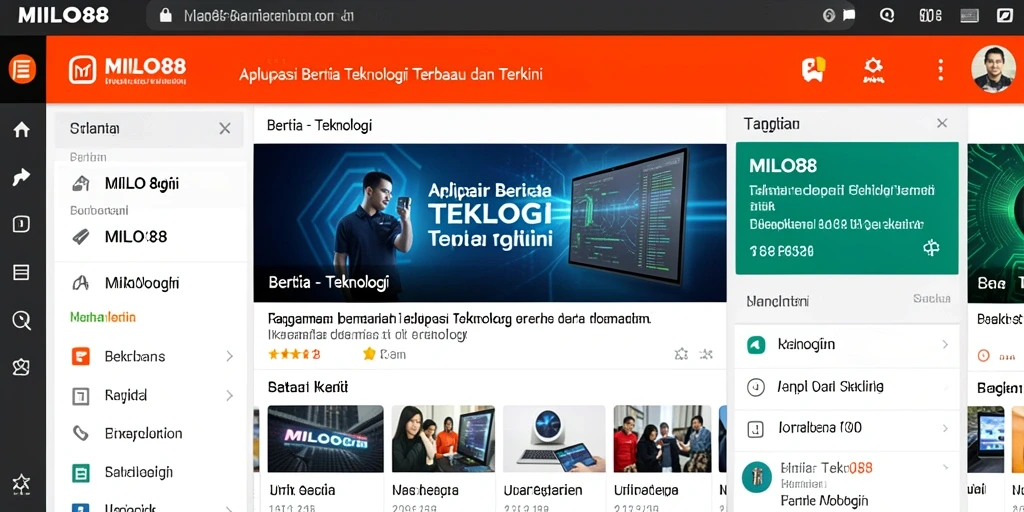 Tampilan antarmuka MILO88 yang informatif dan menarik.