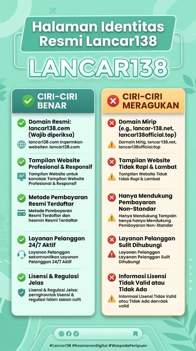 Tampilan kanal resmi lancar138